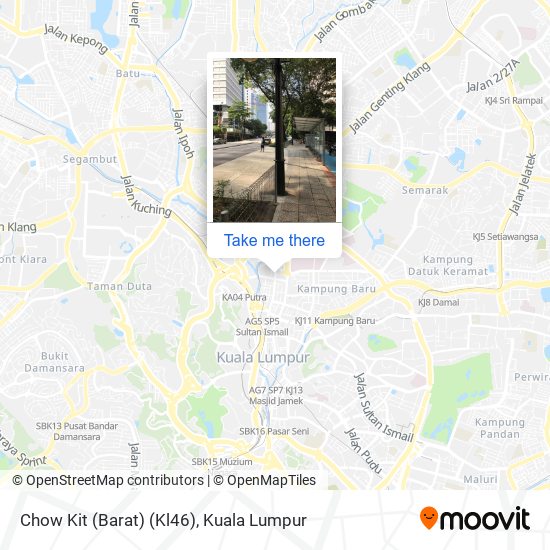 Peta Chow Kit (Barat) (Kl46)