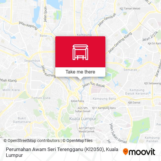 Perumahan Awam Seri Terengganu (Kl2050) map