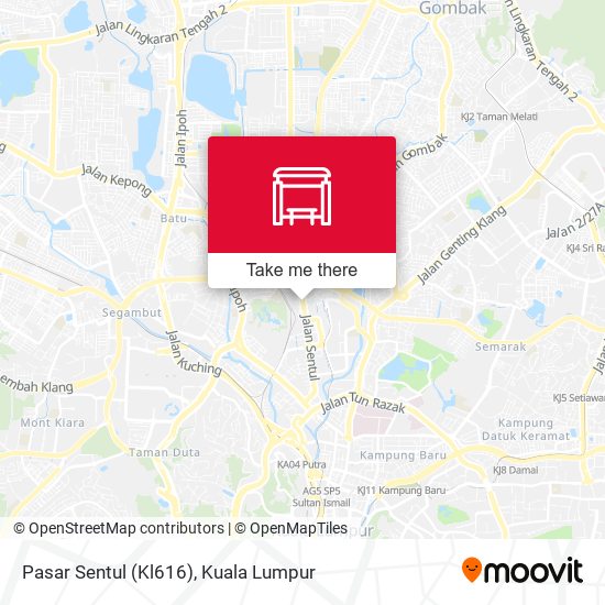 Pasar Sentul (Kl616) map