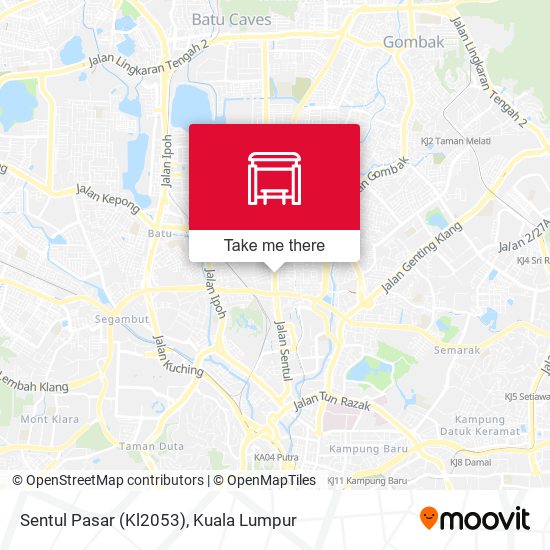 Sentul Pasar (Kl2053) map