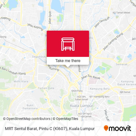 Peta MRT Sentul Barat, Pintu C (Kl607)