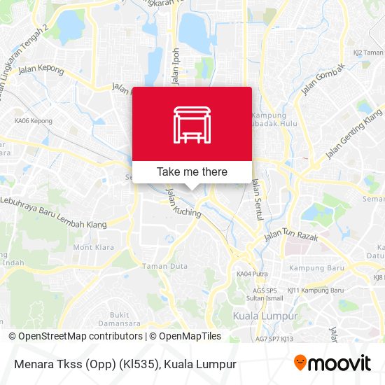 Menara Tkss (Opp) (Kl535) map