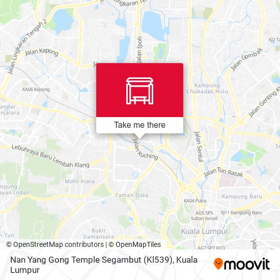 Peta Nan Yang Gong Temple Segambut (Kl539)