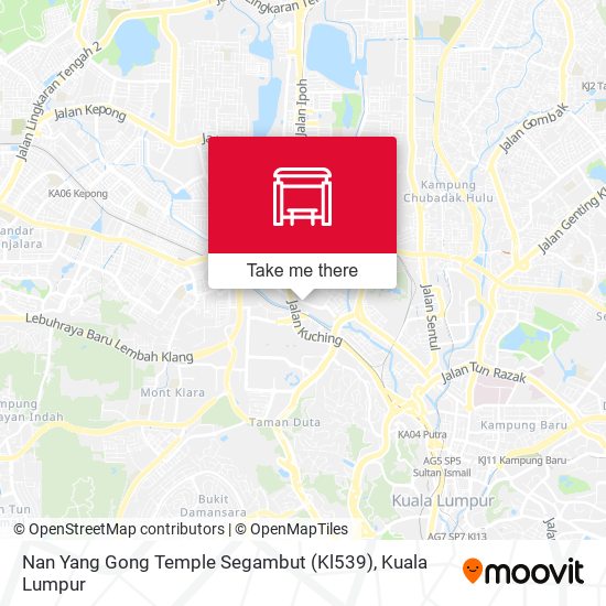 Nan Yang Gong Temple Segambut (Kl539) map