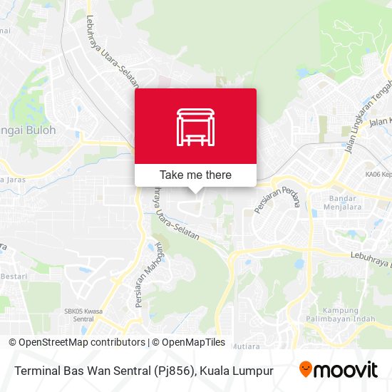 Peta Terminal Bas Wan Sentral (Pj856)