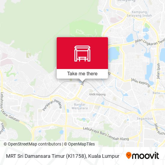 Peta MRT Sri Damansara Timur (Kl1758)