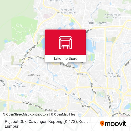 Pejabat Dbkl Cawangan Kepong (Kl473) map