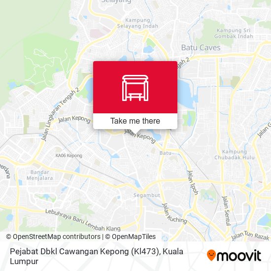 Peta Pejabat Dbkl Cawangan Kepong (Kl473)