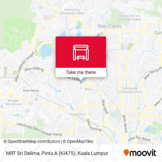 Peta MRT Sri Delima, Pintu A (Kl475)