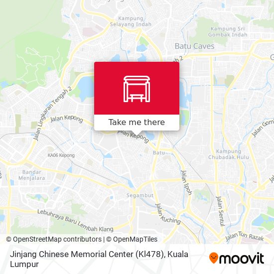 Jinjang Chinese Memorial Center (Kl478) map