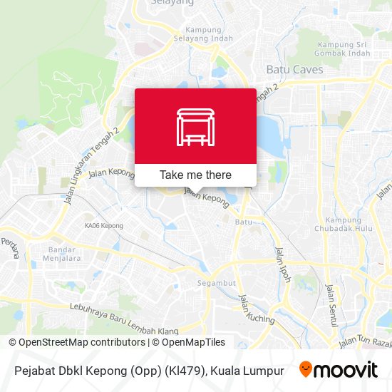 Pejabat Dbkl Kepong (Opp) (Kl479) map