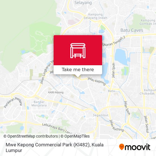 Peta Mwe Kepong Commercial Park (Kl482)