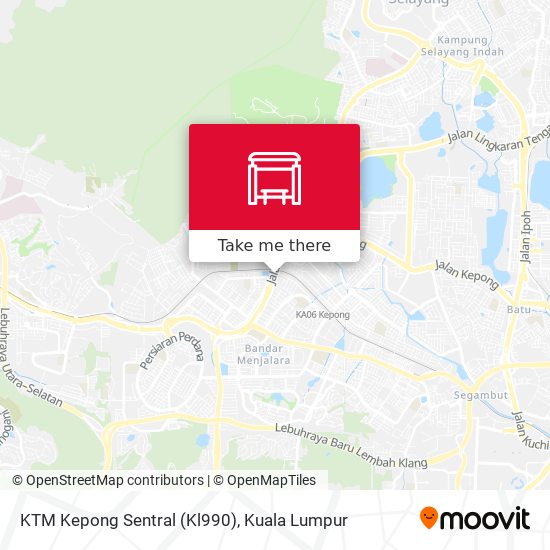 Peta KTM Kepong Sentral (Kl990)