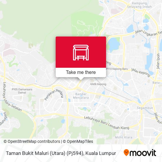 Taman Bukit Maluri (Utara) (Pj594) map