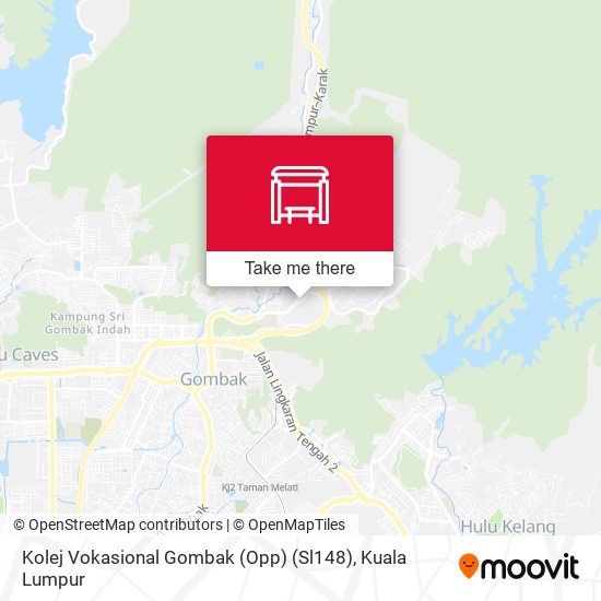 Kolej Vokasional Gombak (Opp) (Sl148) map