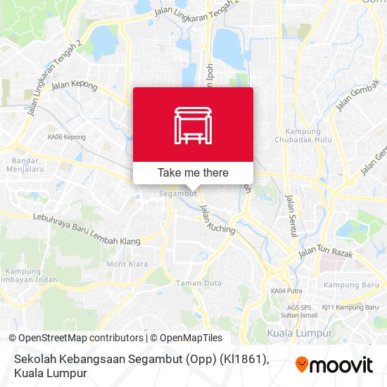 Sekolah Kebangsaan Segambut (Opp) (Kl1861) map