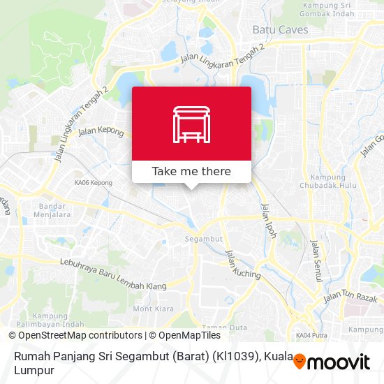 Peta Rumah Panjang Sri Segambut (Barat) (Kl1039)