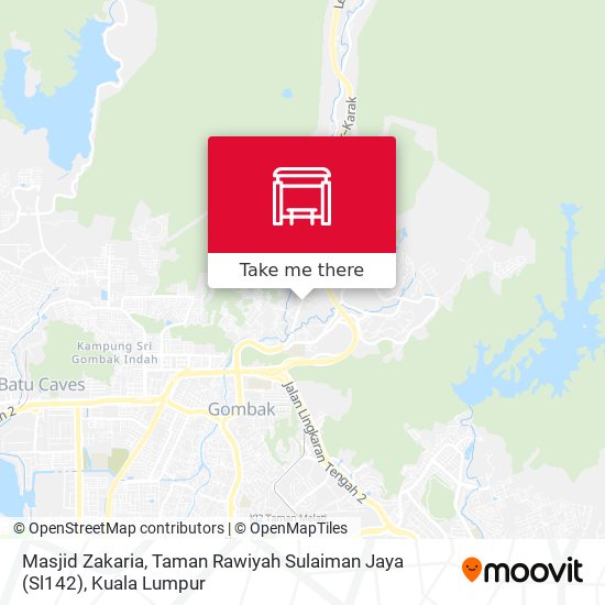 Peta Masjid Zakaria, Taman Rawiyah Sulaiman Jaya (Sl142)