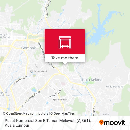 Peta Pusat Komersial Zon E Taman Melawati (Aj361)