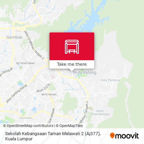 Peta Sekolah Kebangsaan Taman Melawati 2 (Aj377)