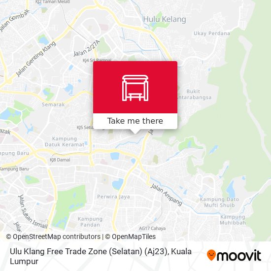 Peta Ulu Klang Free Trade Zone (Selatan) (Aj23)