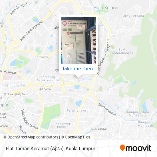 Flat Taman Keramat (Aj25) map