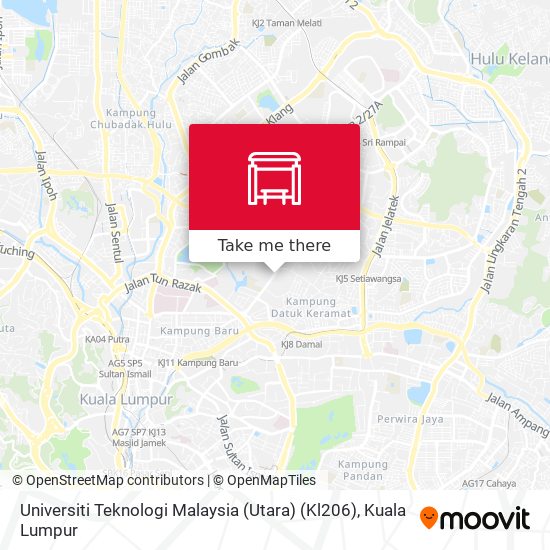 Peta Universiti Teknologi Malaysia (Utara) (Kl206)