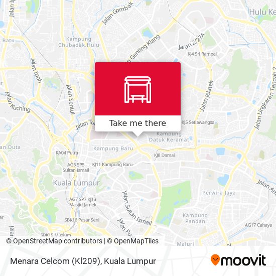 Menara Celcom (Kl209) map