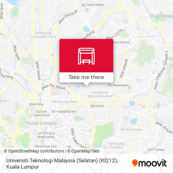 Peta Universiti Teknologi Malaysia (Selatan) (Kl212)