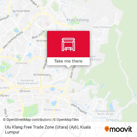 Peta Ulu Klang Free Trade Zone (Utara) (Aj6)
