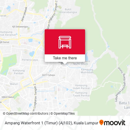 Ampang Waterfront 1 (Timur) (Aj102) map