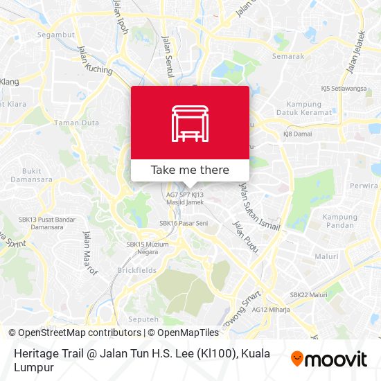 Heritage Trail @ Jalan Tun H.S. Lee (Kl100) map