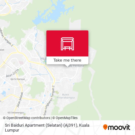 Peta Sri Baiduri Apartment (Selatan) (Aj391)