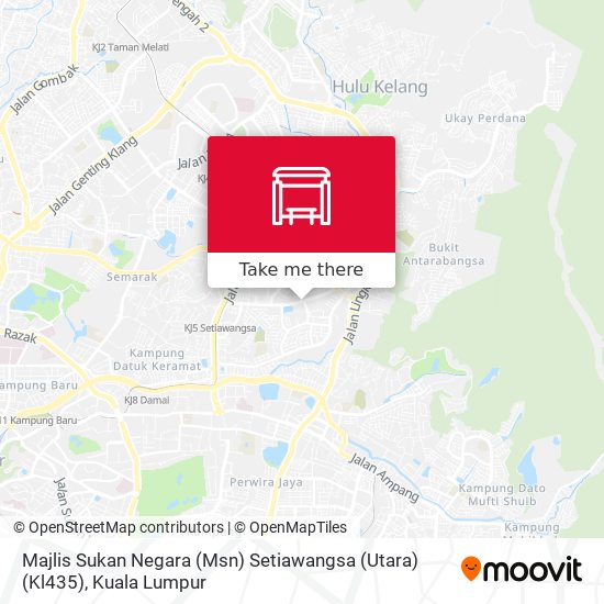Majlis Sukan Negara (Msn) Setiawangsa (Utara) (Kl435) map