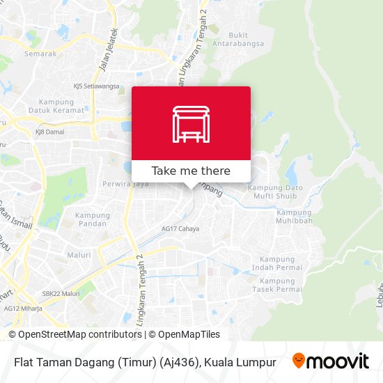 Flat Taman Dagang (Timur) (Aj436) map