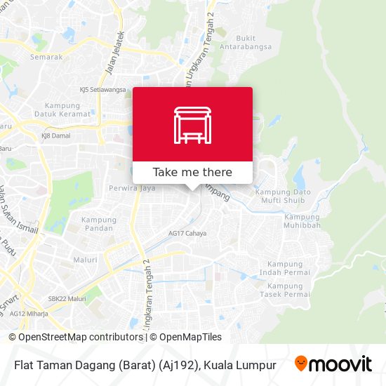 Flat Taman Dagang (Barat) (Aj192) map