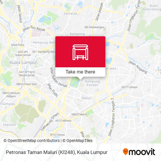 Peta Petronas Taman Maluri (Kl248)