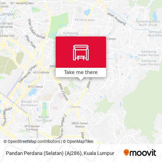 Pandan Perdana (Selatan) (Aj286) map