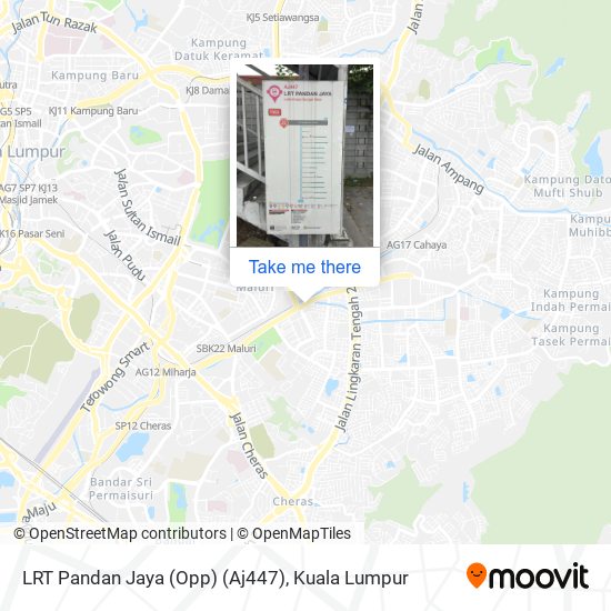 LRT Pandan Jaya (Opp) (Aj447) map