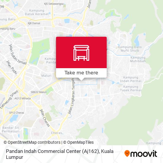 Peta Pandan Indah Commercial Center (Aj162)