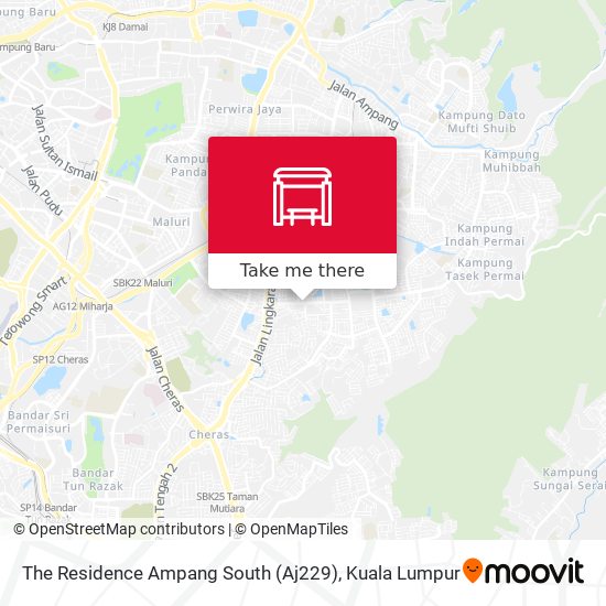 Peta The Residence Ampang South (Aj229)