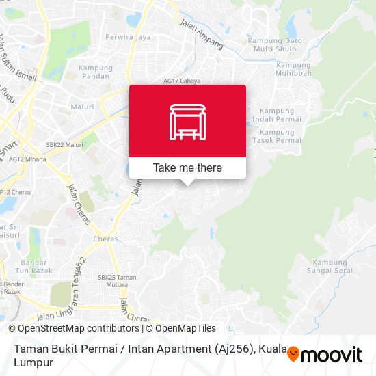 Peta Taman Bukit Permai / Intan Apartment (Aj256)