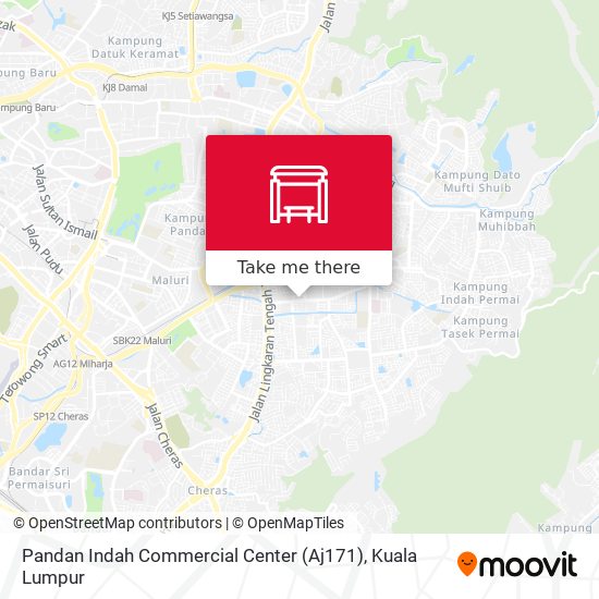Peta Pandan Indah Commercial Center (Aj171)