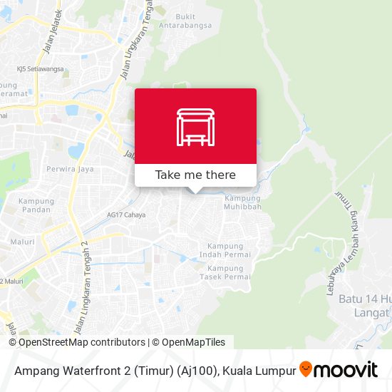 Ampang Waterfront 2 (Timur) (Aj100) map