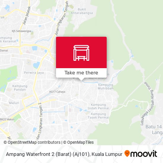 Ampang Waterfront 2 (Barat) (Aj101) map