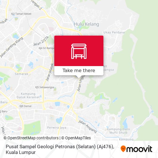 Peta Pusat Sampel Geologi Petronas (Selatan) (Aj476)