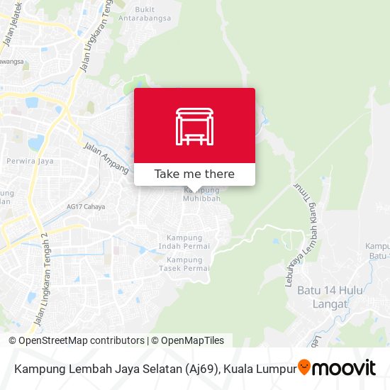 Peta Kampung Lembah Jaya Selatan (Aj69)