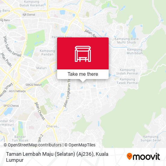 Peta Taman Lembah Maju (Selatan) (Aj236)