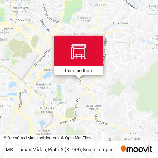 Peta MRT Taman Midah, Pintu A (Kl799)