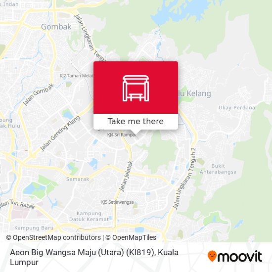 Peta Aeon Big Wangsa Maju (Utara) (Kl819)